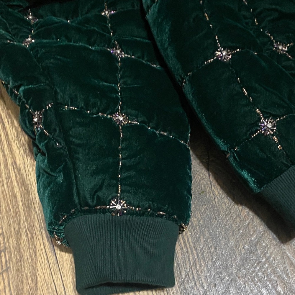 KITH MENS Green BEADED VELVET Jacket - Picture 8 of 11